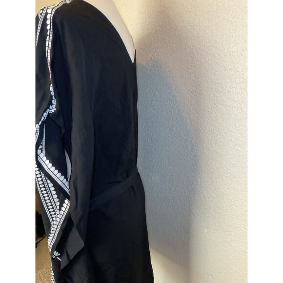 Stella & Dot Beach, Cover-up, Black And White, Tie Waist, V-neck, Size: M - Picture 5 of 12